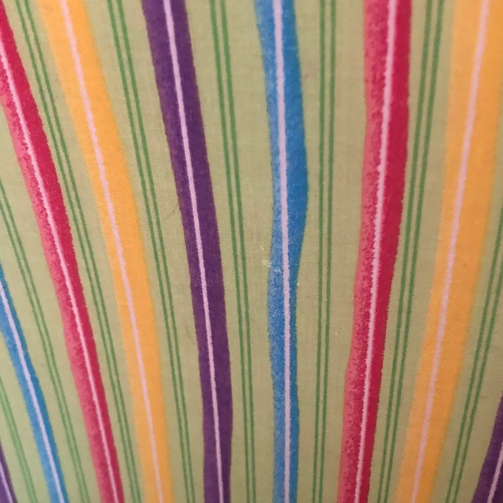 Colorful Striped Pet Bed with Toy